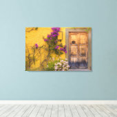 木製の出入り口 キャンバスプリント (インサイチュ (ウッドフロア))