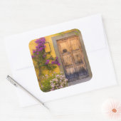 木製の出入り口 スクエアシール (封筒)