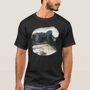 木製の切り株のTシャツのラーテル Tシャツ