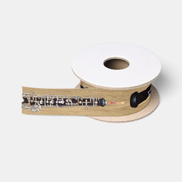木製の効果のOboe サテンリボン