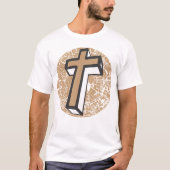木製の十字架 Tシャツ (正面)