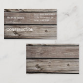 木製の名刺 名刺 (正面/裏面)