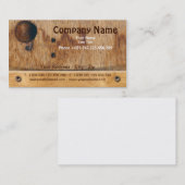 木製の名刺 名刺 (正面/裏面)