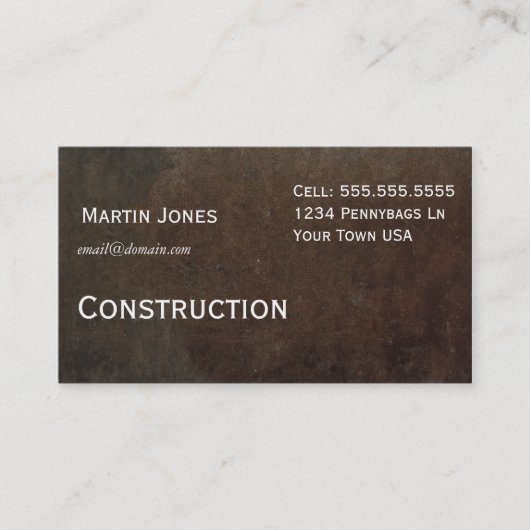 木製の名刺 名刺 (正面)