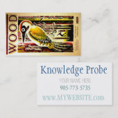 木製の名刺 名刺 (正面/裏面)