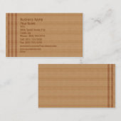 木製の名刺 名刺 (正面/裏面)