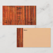 木製の塀のイメージの名刺 名刺 (正面/裏面)