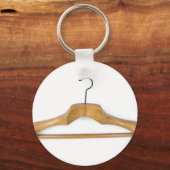 木製の大型コートハンガー キーホルダー (正面)