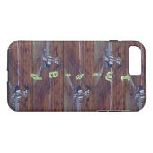 木製の天井、クロームのファン Case-Mate iPhoneケース (裏面(横))