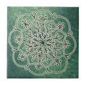 木製の妖精-コケ タイル (正面)