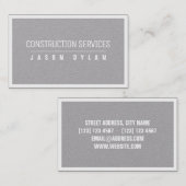 木製の家具によってインスパイア組み立てられた灰色白 名刺 (正面/裏面)