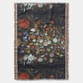 木製の容器の花ヤン・ブルーゲル長老 スローブランケット (正面縦)