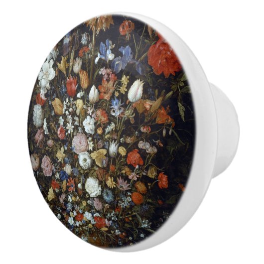 木製の容器の花ヤン・ブルーゲル長老 セラミックノブ (右)