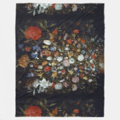 木製の容器の花ヤン・ブルーゲル長老 フリースブランケット (正面)