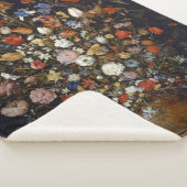 木製の容器の花（Jan Brueghel著） シェルパブランケット (3/4)