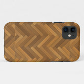 木製の寄木細工の床床のデザイン Case-Mate iPhoneケース (裏面(横))