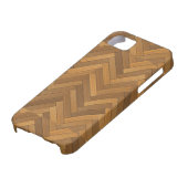 木製の寄木細工の床床のデザイン Case-Mate iPhoneケース (下部)