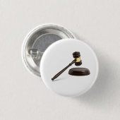 木製の小槌 缶バッジ (正面&裏面)