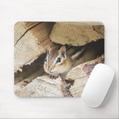 木製の山のシマリス マウスパッド (マウス)