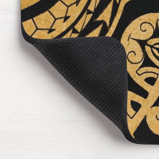 木製の島のスタイルの元の入れ墨のスケッチ マウスパッド (コーナー)