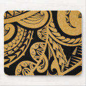 木製の島のスタイルの元の入れ墨のスケッチ マウスパッド (正面)