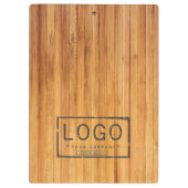 木製の床にロゴを追加 クリップボード (裏面)