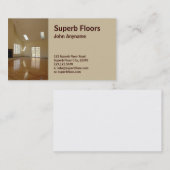 木製の床 名刺 (正面/裏面)