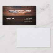 木製の建築 名刺 (正面/裏面)