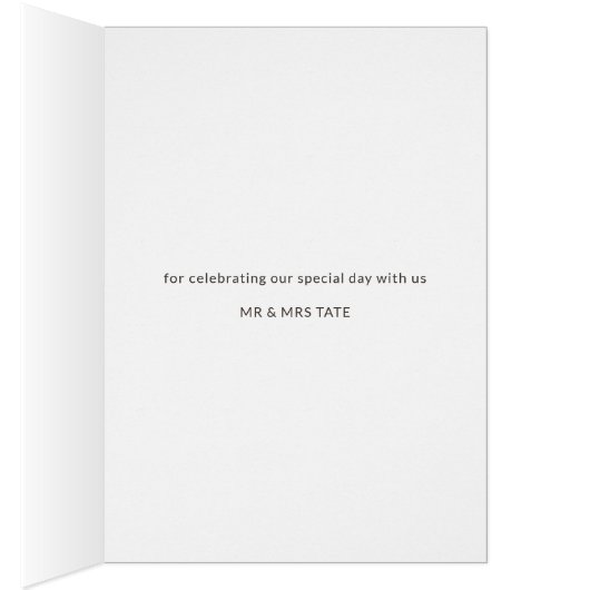 木製の感謝してい素朴なあなた – 折り畳まれたカード (内側 (右))