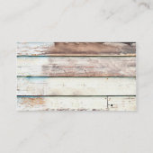 木製の掘っ建て小屋の壁の名刺4 名刺 (裏面)