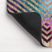 木製の星雲のシェブロン マウスパッド (コーナー)