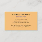 木製の木目ルック – プロフェッショナル 名刺 (裏面)