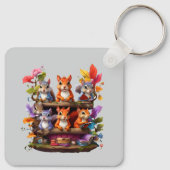 木製の本棚のリス キーホルダー (裏面)