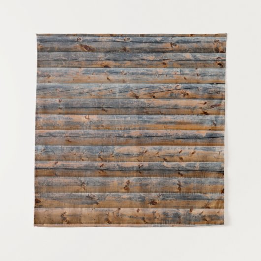 木製の板の古い壁の亀裂。ビーム作成 タペストリー (正面)