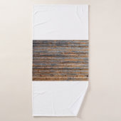 木製の板の古い壁の亀裂。ビーム作成 バスタオル (バスタオル)