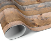 木製の板の古い壁の亀裂。ビーム作成 ラッピングペーパー (ロールコーナー)