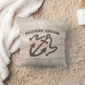 木製の板の航海のな装飾用クッションの歓迎 クッション (ブランケット)