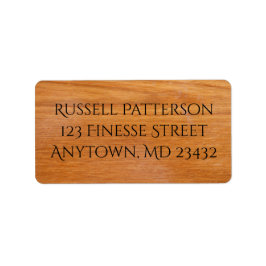 木製の板 ラベル