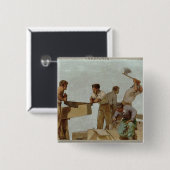 木製の構造 缶バッジ (正面&裏面)