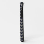 木製の濃紺のシェブロンのジグザグ形のジグザグパターン Case-Mate iPhoneケース (裏面/左)