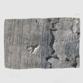 木製の灰色のゴルフをするパターン運命の運命 ゴルフタオル (横)