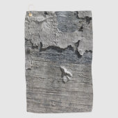 木製の灰色のゴルフをするパターン運命の運命 ゴルフタオル (正面)