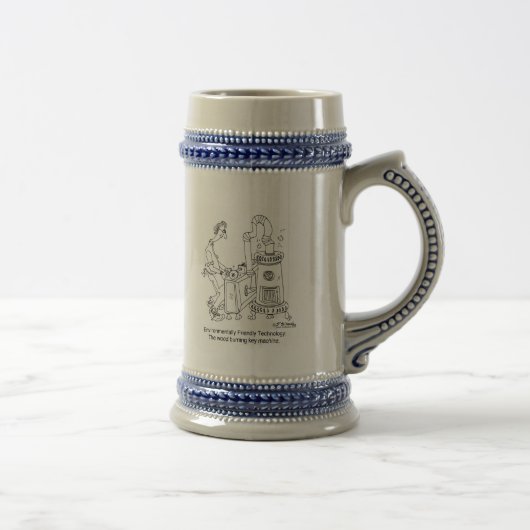 木製の焼却の鍵機械 ビールジョッキ (右)