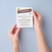 木製の看板、大工、大工広告の看板 チラシ (手)