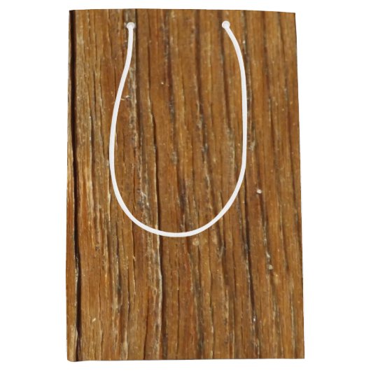 木製の穀物のギフトバッグ ミディアムペーパーバッグ (正面)