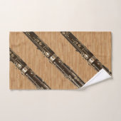 木製の穀物の一見のバスーンのアンサンブル バスタオルセット (ハンドタオル)