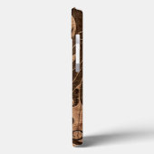 木製の穀物の効果の飛んでいるな陰陽のドラゴン Case-Mate iPhoneケース (裏面 / 左)