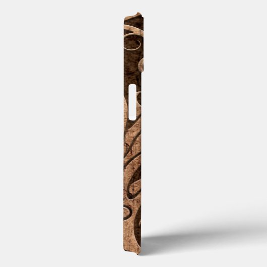 木製の穀物の効果の飛んでいるな陰陽のドラゴン Case-Mate iPhoneケース (裏面 / 右)