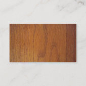 木製の穀物の名刺 名刺 (裏面)