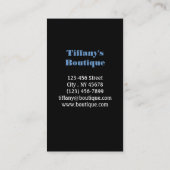 木製の穀物の素朴な国の赤い納屋の名刺 名刺 (裏面)